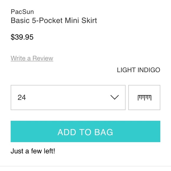 PacSun basic denim mini skirt - nwt - Picture 8 of 8